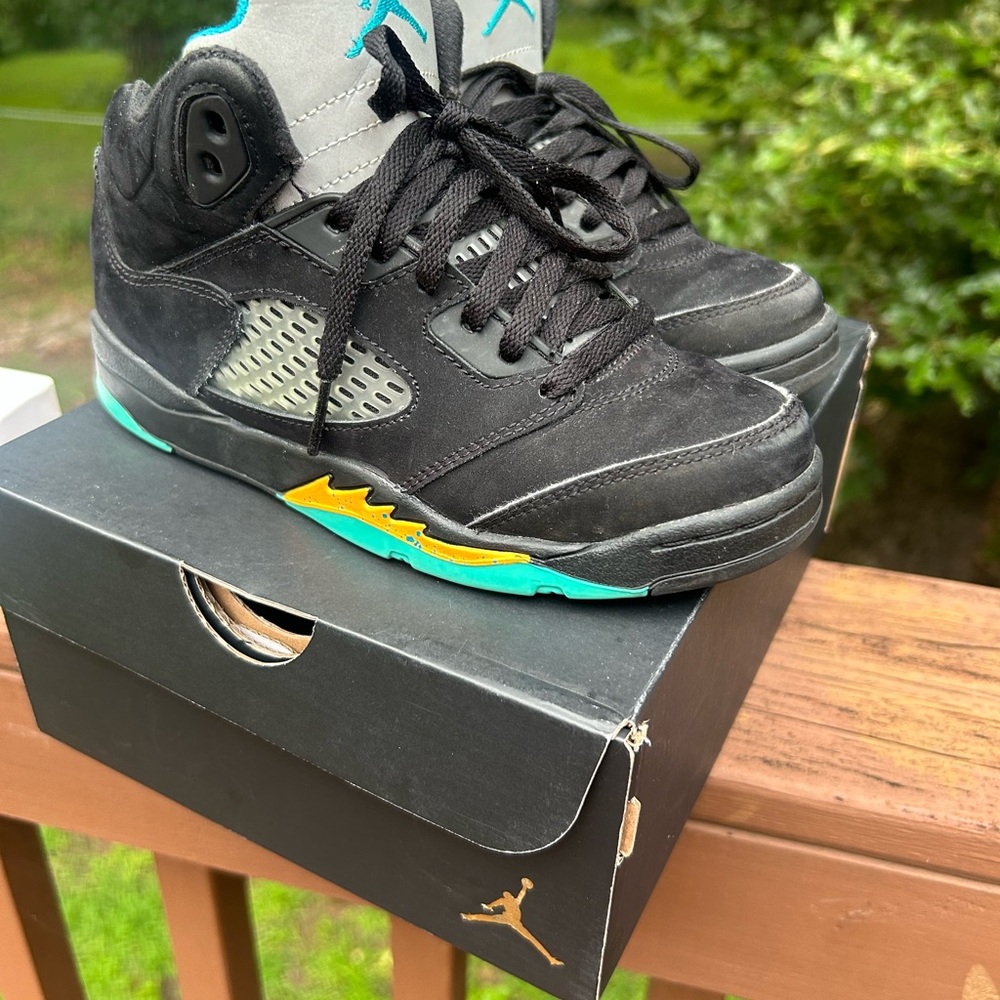Jordan Kids Sneakers - Black and Teal